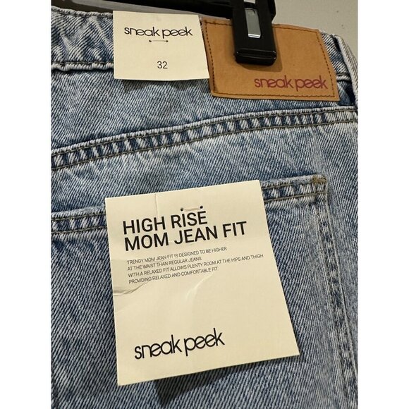 Sneak Peek Vintage look no stretch High Rise Mom Jean Fit size 32 NWT - Picture 4 of 7